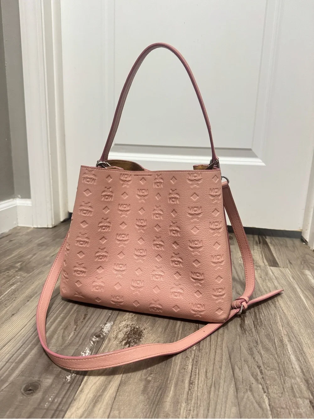 MCM Sarah Convertible Leather Hobo bag
